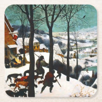 Chasseurs dans le paysage de neige Pieter Bruegel