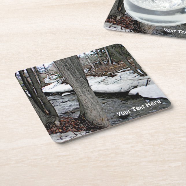 Dessous-de-verre Carré En Papier Chester Creek (Incliné)