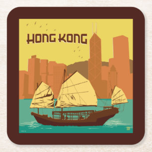 Dessous-de-verre Carré En Papier Chine Hong Kong