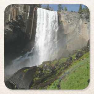 Dessous-de-verre Carré En Papier Chutes de Vernal I dans le parc national de Yosemi