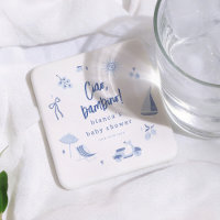 Ciao Bambino Baby Shower Garçon Bleu Italien