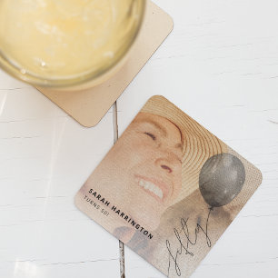 Dessous-de-verre Carré En Papier Cinquante chaîne de ballon   Photo fête du 50e ann