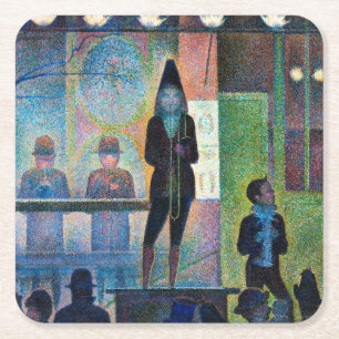 Dessous-de-verre Carré En Papier Cirque Sideshow, Seurat