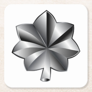 Dessous-de-verre Carré En Papier Classement militaire des États-Unis - Lieutenant-c