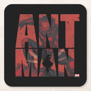 Dessous-de-verre Carré En Papier Classiques Avengers   Graphique du nom d'Ant-Man