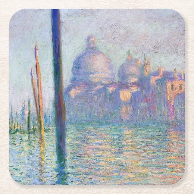 Dessous-de-verre Carré En Papier Claude Monet - Grand Canal, Venise (Devant)