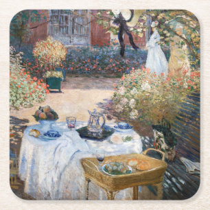 Dessous-de-verre Carré En Papier Claude Monet - Le déjeuner, panneau décoratif
