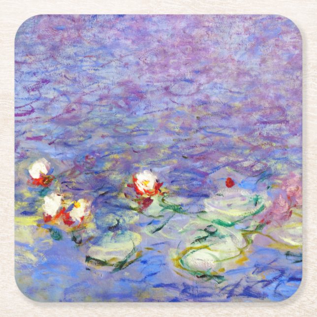 Dessous-de-verre Carré En Papier Claude Monet - Lys d'eau (Devant)