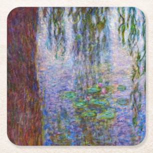 Dessous-de-verre Carré En Papier Claude Monet - Lys d'eau