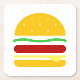 Dessous-de-verre Carré En Papier Clipart Burger