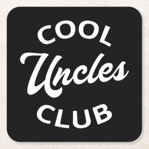 Dessous-de-verre Carré En Papier Club des oncles cool I