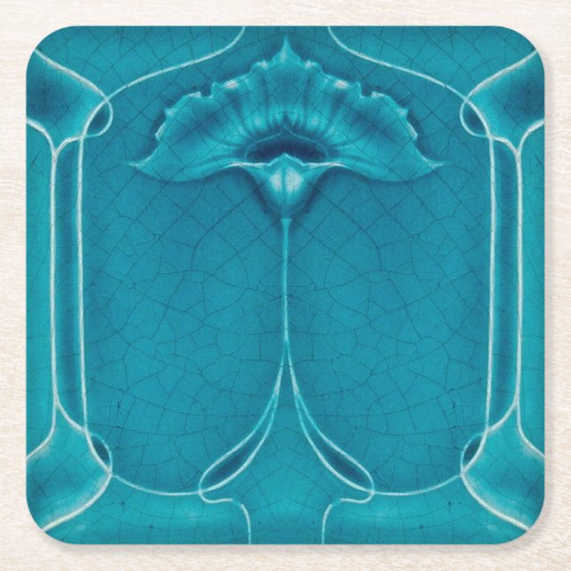 Dessous-de-verre Carré En Papier Coaster cardnoard Art nouveau (Devant)