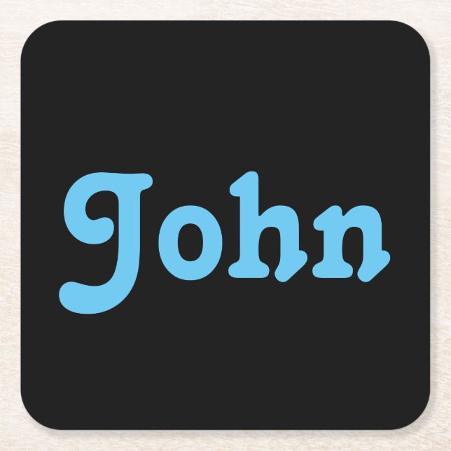 Dessous-de-verre Carré En Papier Coaster John (Devant)