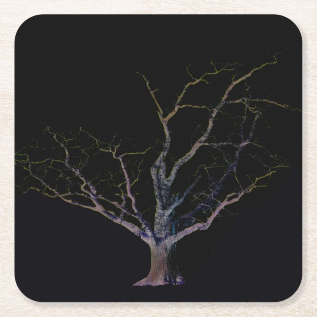 Dessous-de-verre Carré En Papier Coastère Dark Side 2 (Devant)