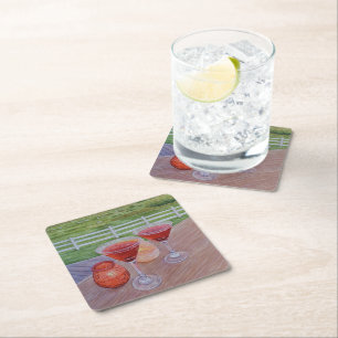 Dessous-de-verre Carré En Papier Cocktails au Mission Ranch