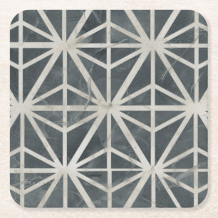 Dessous-de-verre Carré En Papier Collection de carreaux neutres
