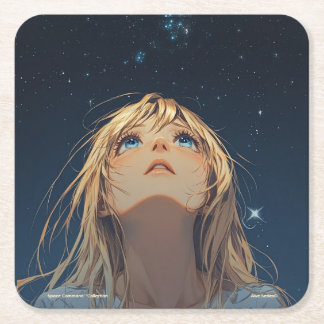 Dessous-de-verre Carré En Papier Collection de commandes spatiales - Dessous de ver