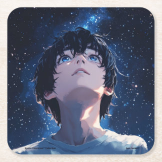 Dessous-de-verre Carré En Papier Collection de commandes spatiales - Dessous de ver