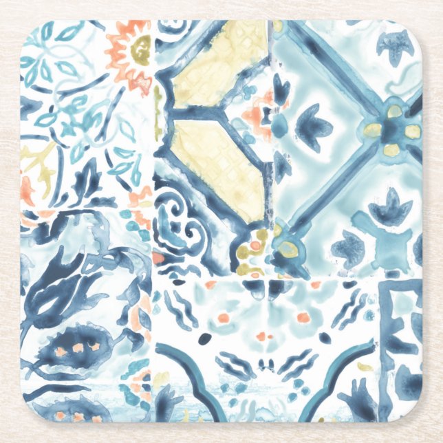 Dessous-de-verre Carré En Papier Collection Medallion (Devant)