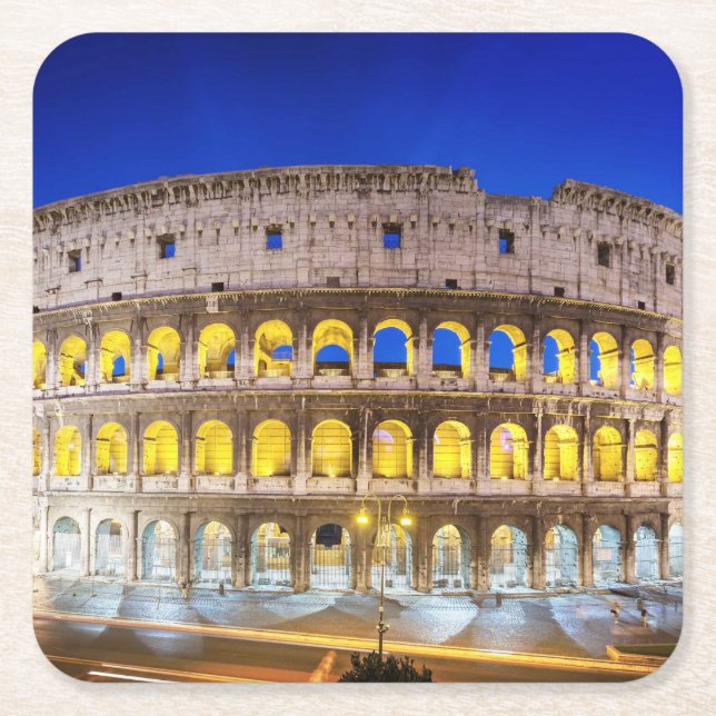 Dessous-de-verre Carré En Papier Colosseum Romanum par Orarium (Devant)