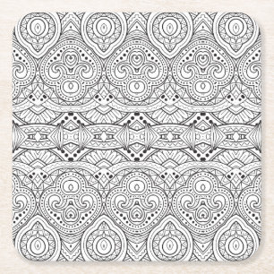 Dessous-de-verre Carré En Papier Conception inspirée Artsy