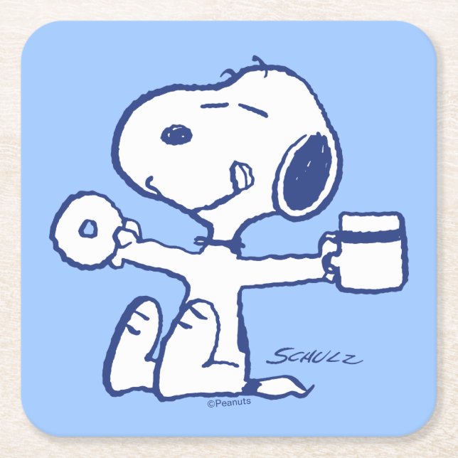 Dessous-de-verre Carré En Papier Confort et sécurité | Le bonheur, c'est les rituel (Devant)