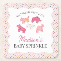 Cookies animaux givrés rose Bébé