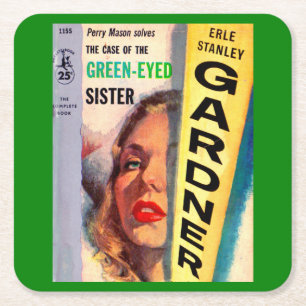 Dessous-de-verre Carré En Papier Coque de la Soeur aux yeux verts
