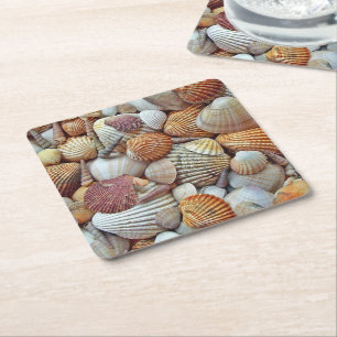 Dessous-de-verre Carré En Papier Coquillages