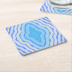 Dessous-de-verre Carré En Papier Cornflower Couleurs complémentaires Shabby Design 