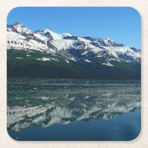 Dessous-de-verre Carré En Papier Côte de l'Alaska Belle photographie de la nature