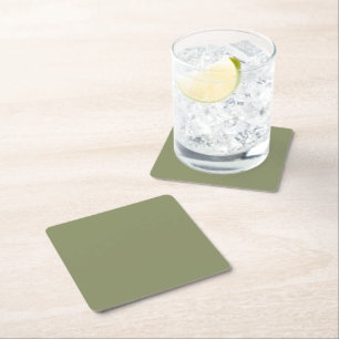 Dessous-de-verre Carré En Papier Couleur de tendance - Dessous de verre de papier v