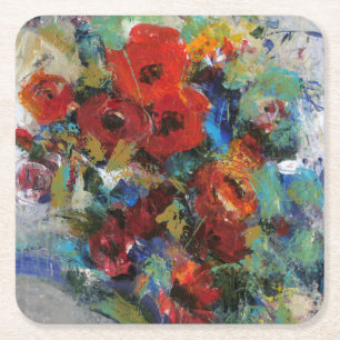 Dessous-de-verre Carré En Papier Couleur II