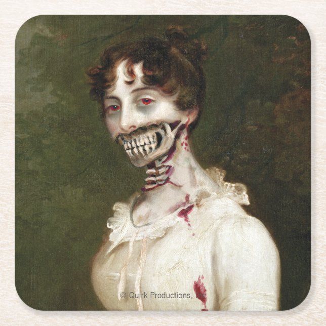 Dessous-de-verre Carré En Papier Couverture de zombi (Devant)