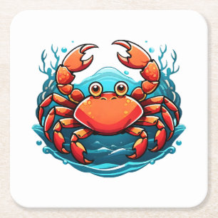 Dessous-de-verre Carré En Papier crabe-drole