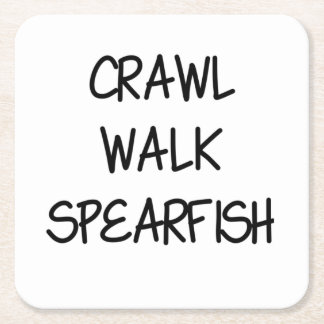 Dessous-de-verre Carré En Papier Crawl Walk Spearfish