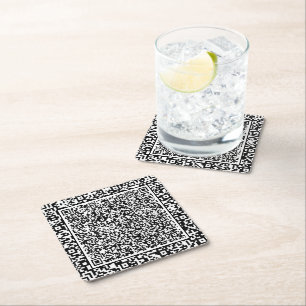 Dessous-de-verre Carré En Papier Créez vos propres sous-verres en papier avec code