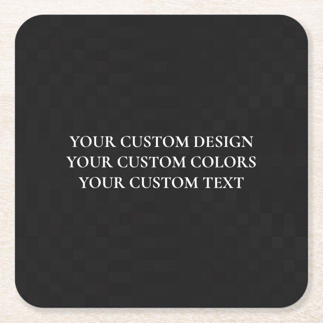 Dessous-de-verre Carré En Papier Créez votre propre personnalisation (Devant)