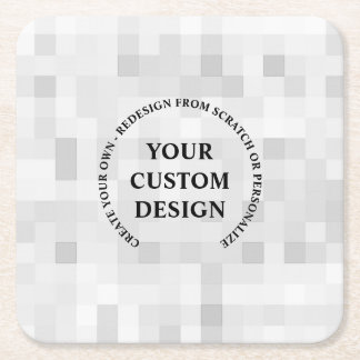 Dessous-de-verre Carré En Papier Créez votre propre personnalisation