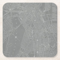 Croquis de la carte de Boston City