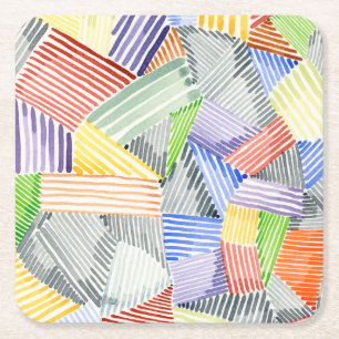 Dessous-de-verre Carré En Papier Crosshatch Quilt I