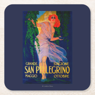 Dessous-de-verre Carré En Papier Cru PosterEurope de San Pellegrino