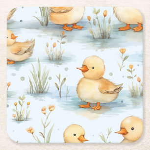 Dessous-de-verre Carré En Papier Cute Little Motif