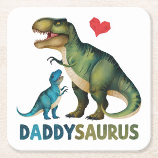 Dessous-de-verre Carré En Papier Daddysaurus