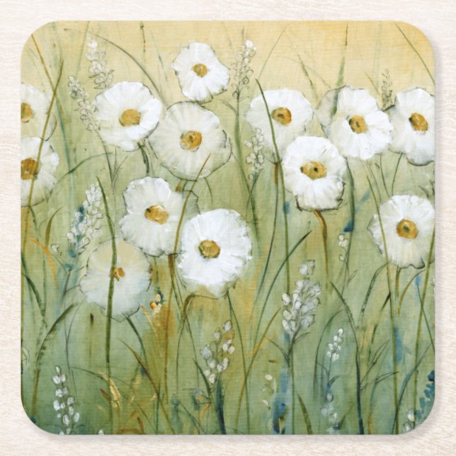 Dessous-de-verre Carré En Papier Daisy Spring I (Devant)