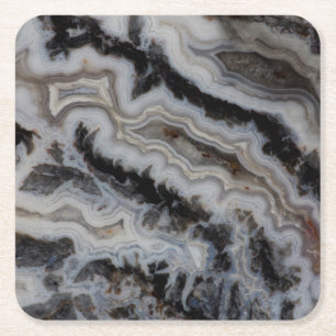 Dessous-de-verre Carré En Papier Dalle mixte de jaspe agate