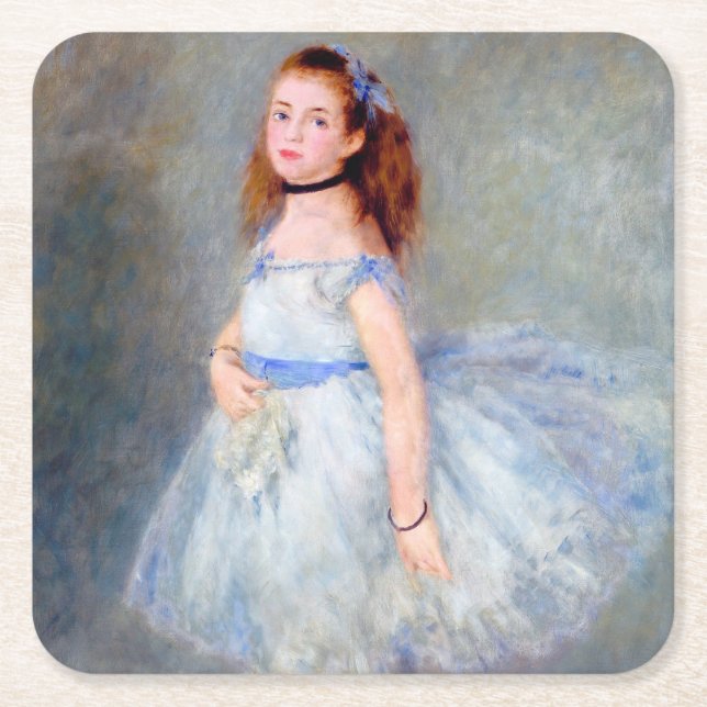 Dessous-de-verre Carré En Papier Danseur de ballet, Renoir (Devant)