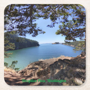 Dessous-de-verre Carré En Papier Deception Pass, Washington - Dessous de verre papi