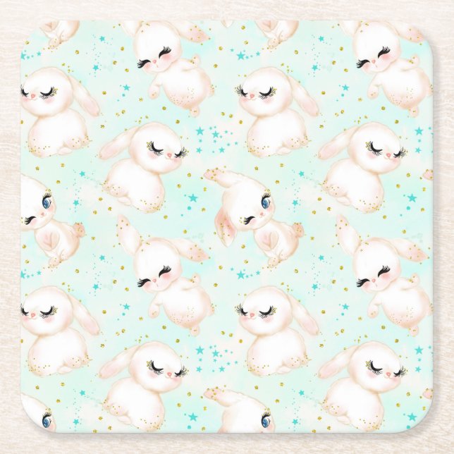 Dessous-de-verre Carré En Papier Décorations de Pâques (Devant)