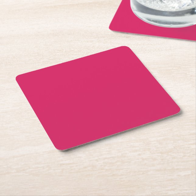 Dessous-de-verre Carré En Papier Découvrez l'élégance du fond rose (Incliné)